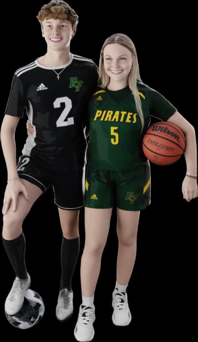 A person posing with a 3D printed figure.